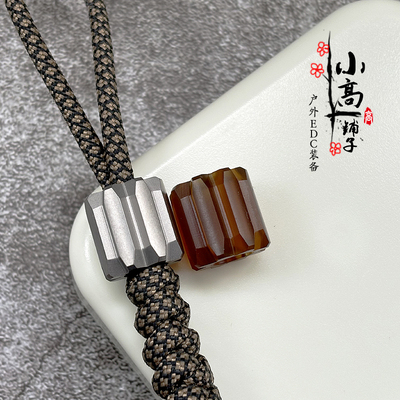 钛合金伞绳刀坠吊坠饰品推牌坠子