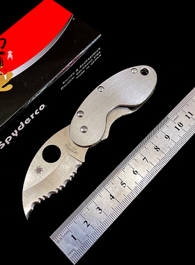 蜘蛛Spyderco C29S 小蟋蟀露营户外轻便迷你折刀钱夹刀VG10钢全齿