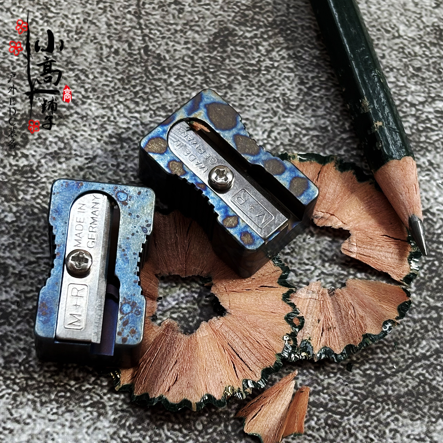 钛合金手动迷你削笔刀转笔刀文具