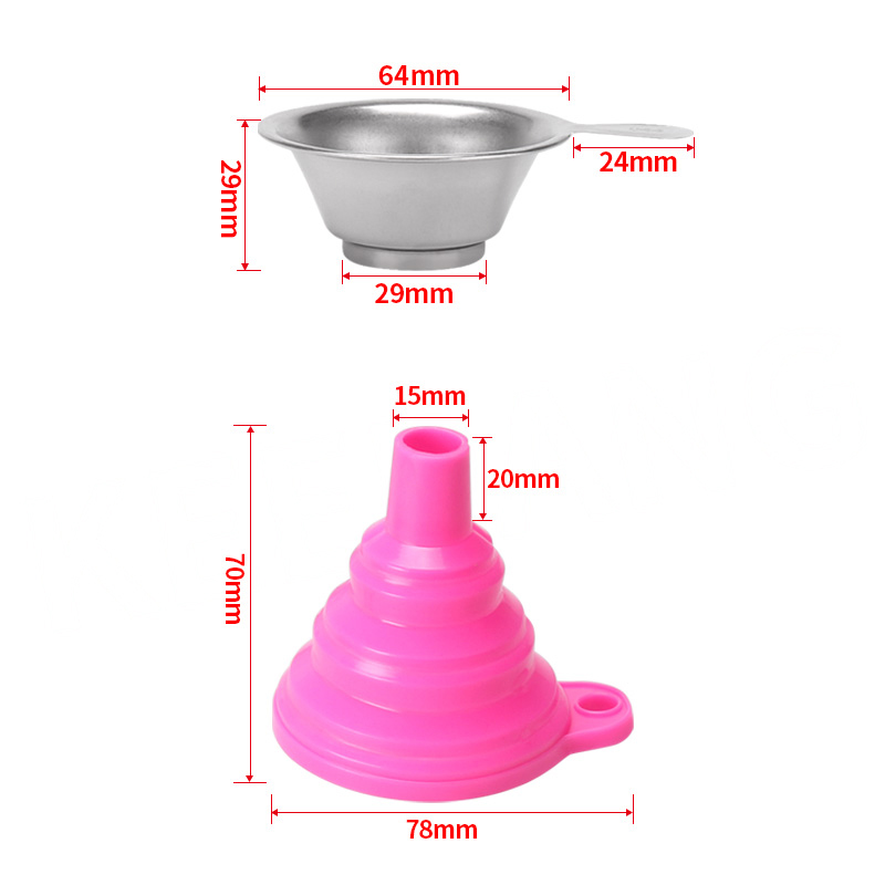 光固化光敏树脂耗材过滤回收工具可伸缩折叠硅胶残渣分液小号漏斗