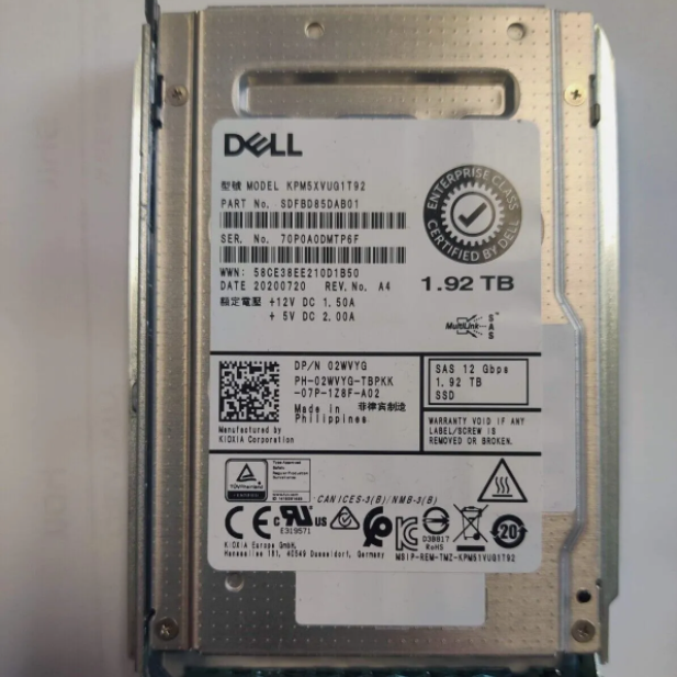 Dell  2WVYG TDNP7 1.92TB 12Gb/s 2.5