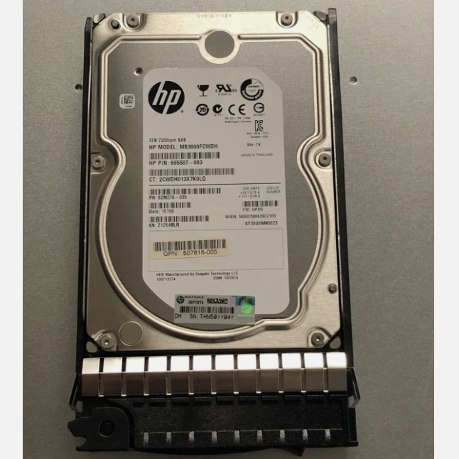 687045-001 HP QR479A 6612 3TB 6G SAS 7.2K 3.5 686820-001 HDD