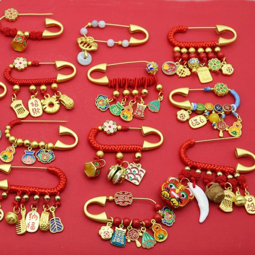 挂件胸针居宝安沙金红线包邮烤蓝