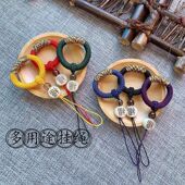 古风手机挂绳指环扣U盘创意手工编织钥匙扣挂件情侣短款 防丢挂饰