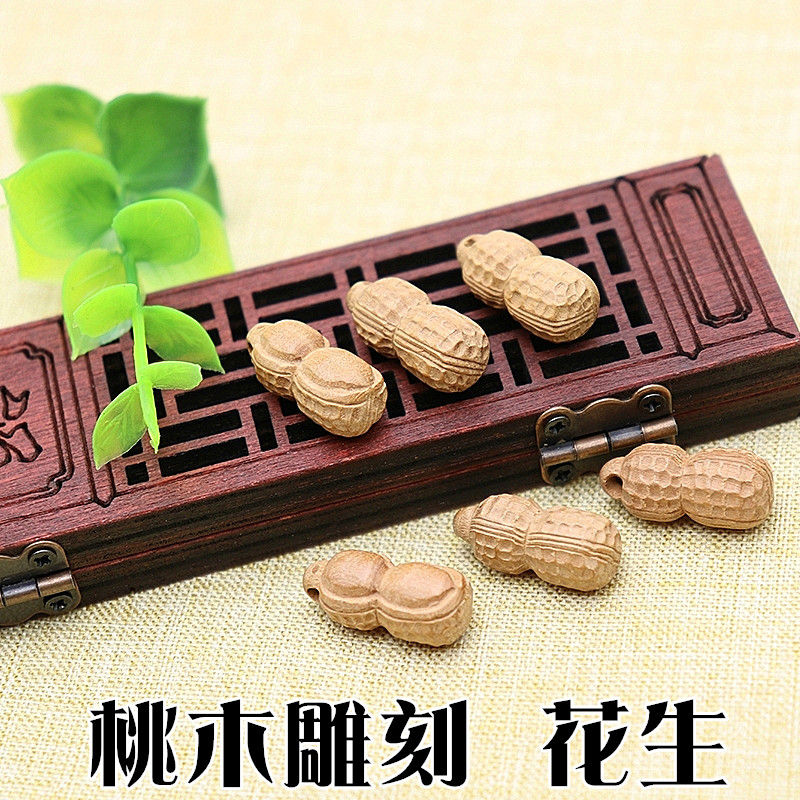 鼠年手工diy桃木雕刻手链肥城