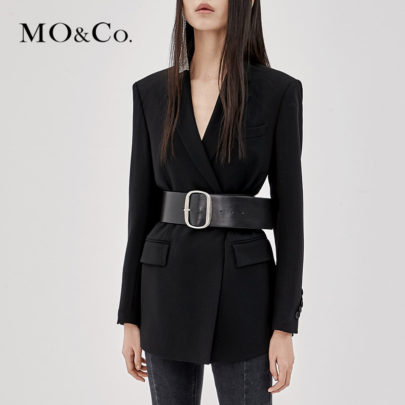 MOCO2018Çï¼¾ÐÂÆ·¸´¹Å·Áì´¿É«Ñò֯СÎ÷×°ÍâÌ×MA183JKT116 Ħ°²çæ