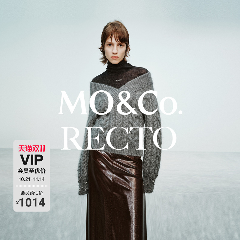 MOCO毛衣RECTO设计师联名大V领