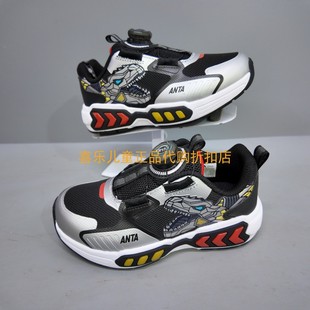 9918 安踏兒童2025年秋冬男小童潮流耐磨旋轉(zhuǎn)紐扣恐龍可亮燈休閑鞋