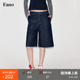 新款 范洛Fano 女2026夏季 小众牛仔裤 时髦百搭复古原牛宽松中裤