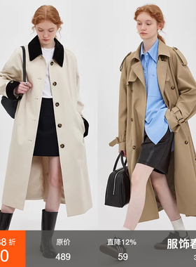范洛Fano 风衣女2026春复古气质显瘦小个子中长款设计感大衣外套