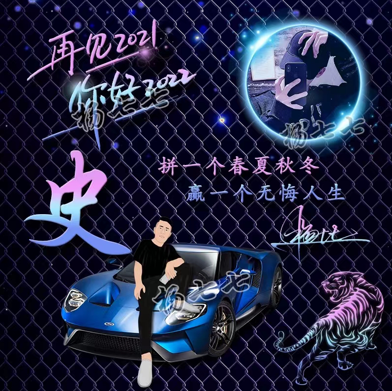 2022专属姓氏头像车款微信头像用自己姓氏做的头像虎年吉祥如意