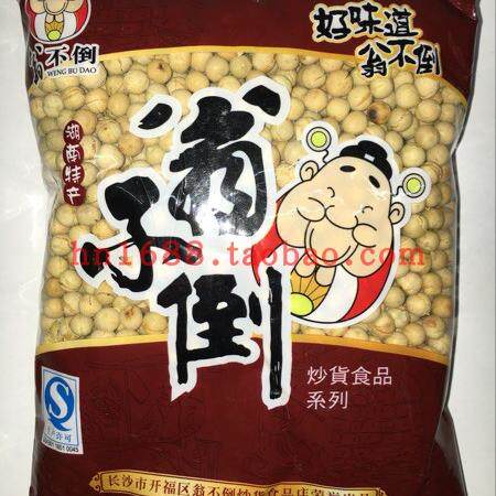 黄豆 荷花池翁不倒 炒湖南特产熟食原味无盐黄豆炒货长沙散装即食