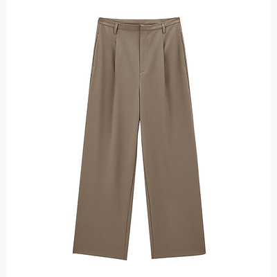 鸟家女装秋季休闲裤时尚百搭阔腿裤长裤宽松通勤C4203/D-3