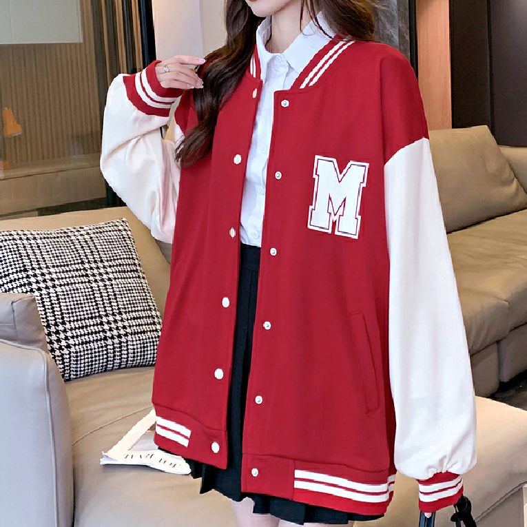 唐系列女装2025春季新款时尚日系chic复古棒球服外套夹克/1-31