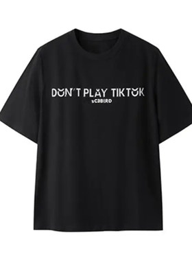 鸟家女装2026春夏新款时尚标语针织短袖T恤C3296/3297/3299/L-12