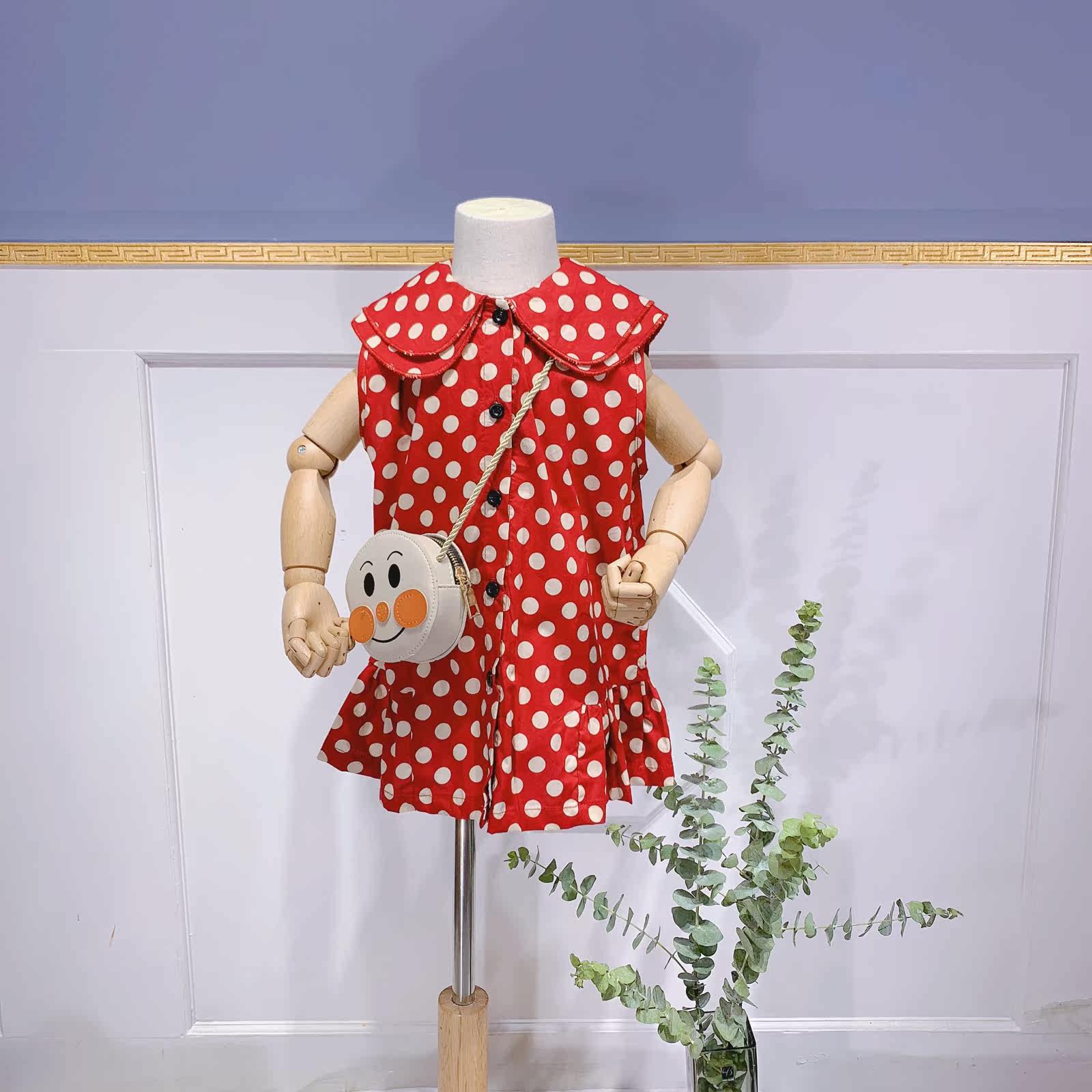 童裙2019夏款女童韓版純棉圓點連衣裙中小童大翻領無袖裙洋氣裙子在類目 童裝/嬰兒裝/親子裝, 裙子(新), 連衣裙中 - 來自Buy2taobao.com提供專業的淘寶代購服務