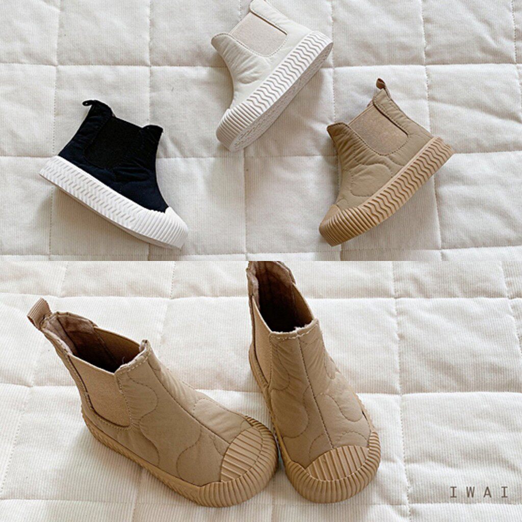 韩国进口儿童鞋正品代购iwai女童时尚漂亮公主鞋黑色单鞋皮鞋短靴