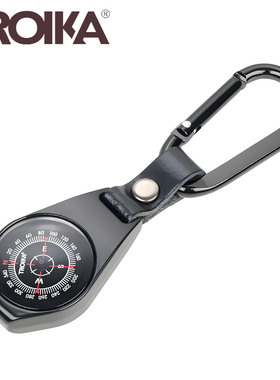 德国TROIKA拓意卡指南针登山扣金属钥匙扣链户外背包挂件多功能