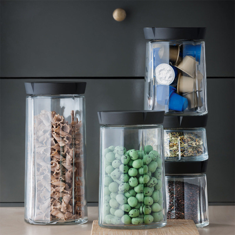 丹麦进口玻璃密封罐厨房储物瓶罐