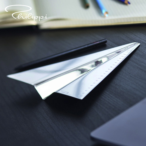 创意飞机直尺高档精致办公摆件