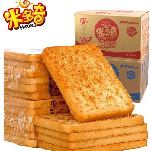米多奇烤馍片办公室代餐宿舍囤货粗粮零食混合口味独立包装