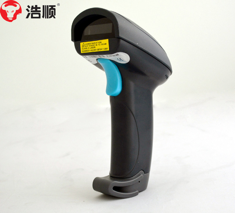 浩顺S61+(232)激光有线条码扫描枪 串口 USB接口 巴枪快递单扫描