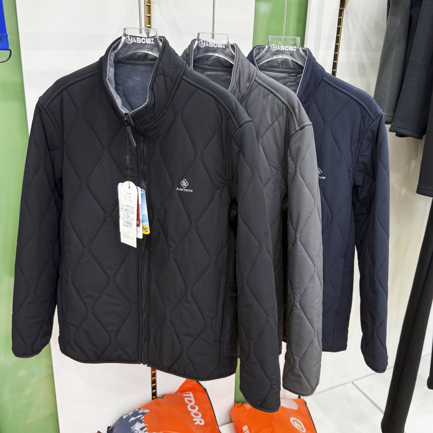 冰川时代25C2503羊毛爆暖绒男士立领外套冬季保暖防风上衣棉服