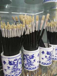 包邮 成珍 美术用画笔满60 猪鬃毛硬毛油画笔油漆笔 661黑杆油画笔