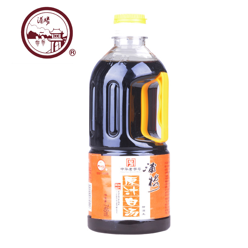 淮安特产 白汤酱油 浦楼原汁白汤甜油王酱油746ml凉拌炒菜佐料