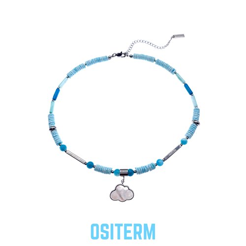 OSITERM云上系列机械云朵项链蓝天白云男女饰品原创设计新中式