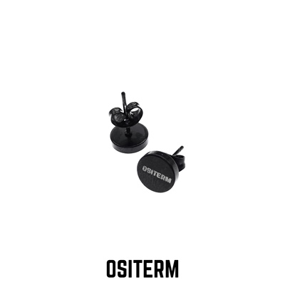 OSITERM官方正品 黑纽扣耳钉 男女耳环 基本款耳饰小众高级感配饰