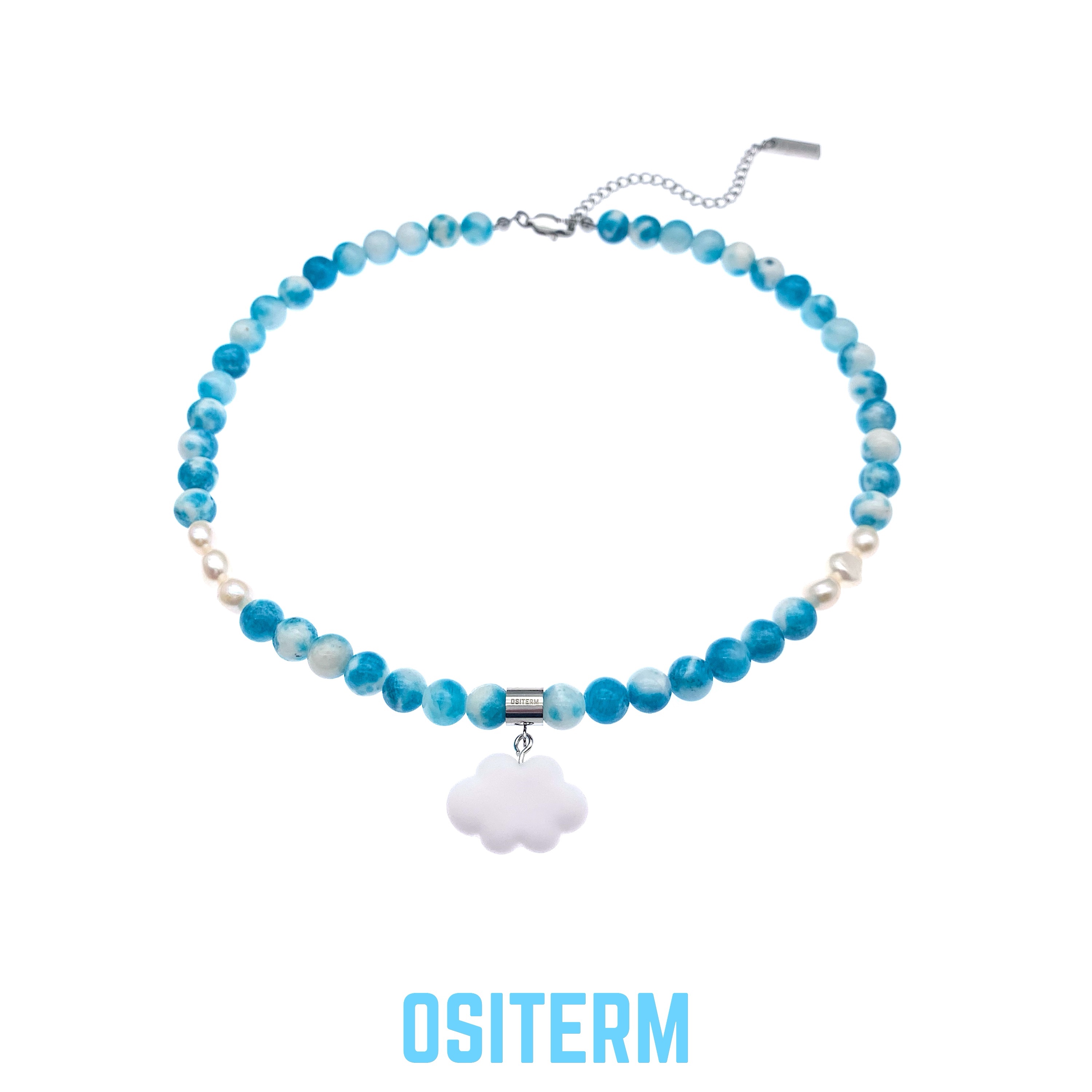 OSITERM云上系列棉花云项链蓝天白云新中式清新饰品男女原创设计