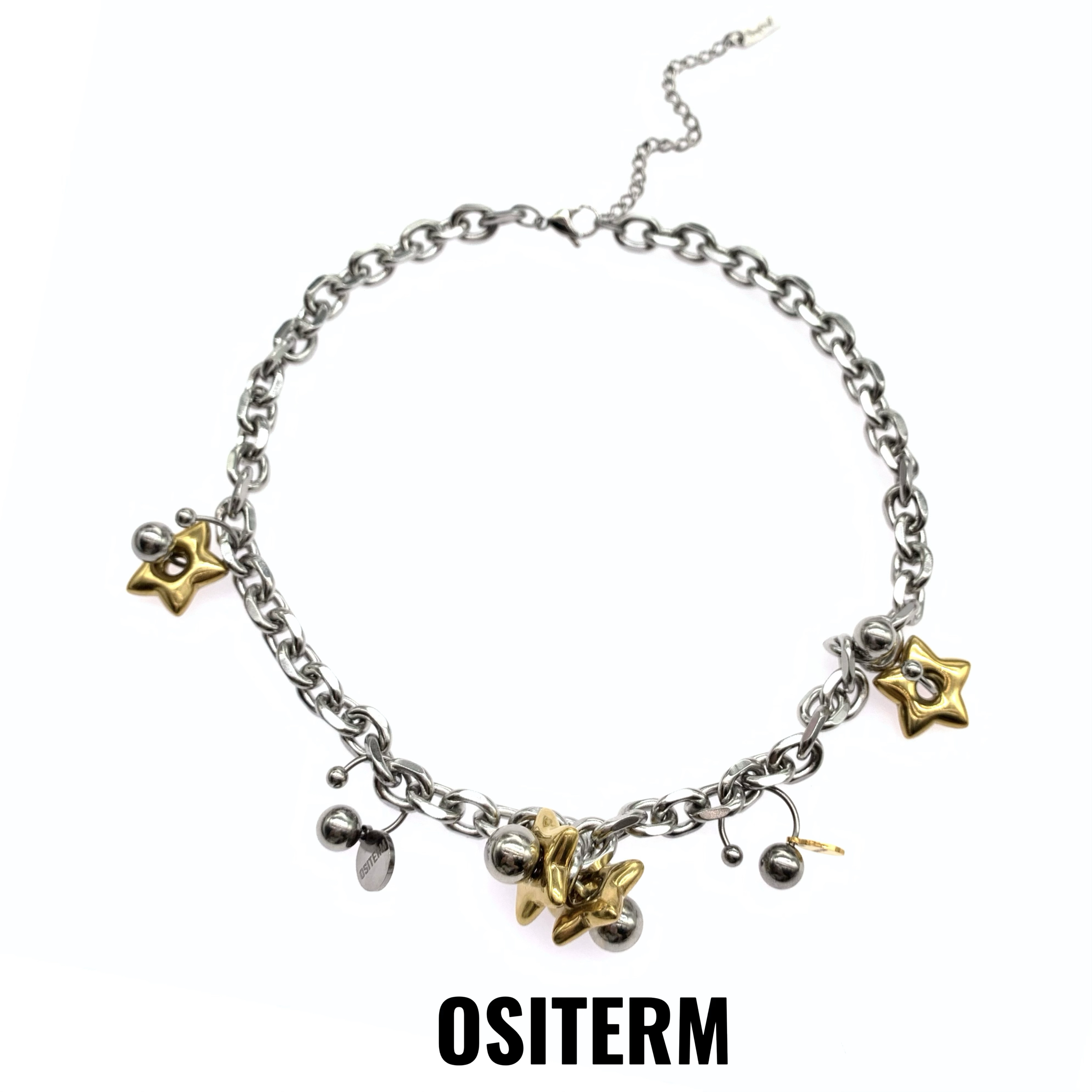 OSITERM机械星星重工项链男女甜酷风小众设计感质感超好的短项链