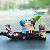 汽车挪车电话夜光可爱装 饰多功能饰品 饰摆件停车牌车内用品创意装