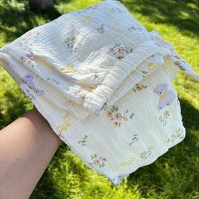 超柔软长裤100纯棉纱布睡裤春秋