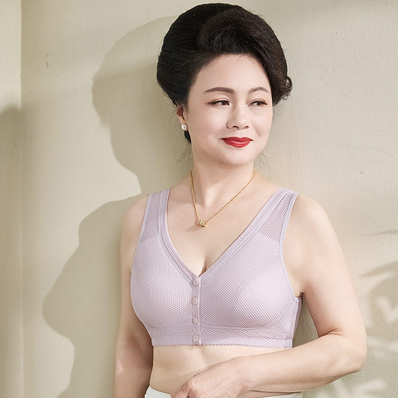 妈妈内衣女中老年妇女文胸老年人前扣夏薄款网孔透气大尺码文胸罩,女士内衣/男士内衣/家居服,中老年文胸,淘宝优惠券,粉丝福利购,淘宝优惠卷