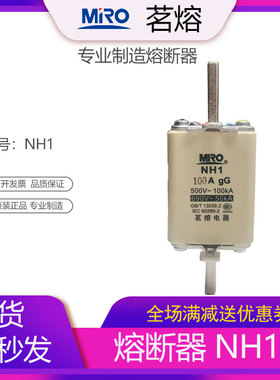 MRO茗熔NH1 刀形熔断器西门子型保险丝保险管160A 200A 125A 100A