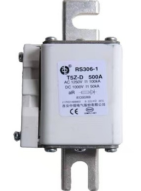 中熔电气 电动汽车储能 直流熔断器 RS301-1-T5Z AC1250V DC1000V