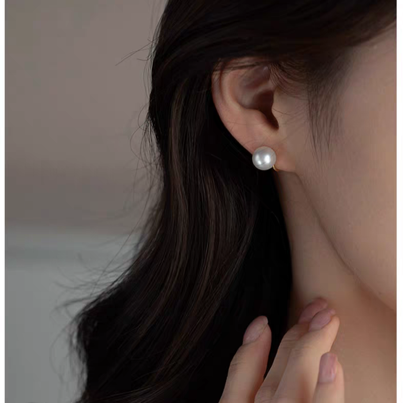 天然淡水真珍珠耳饰极强光圆珠耳钉正圆纯银耳夹无耳洞礼物,珠宝/钻石/翡翠,耳饰,淘宝优惠券,粉丝福利购,淘宝优惠卷