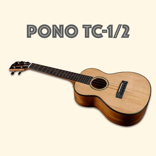 Pono TC-1/2 雪松桃花芯相思木全单演奏级新手入门尤克里里