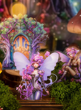 美好的一天贴纸包 蝴蝶仙子系列 精灵仙子造景手账素材装饰DIY6款