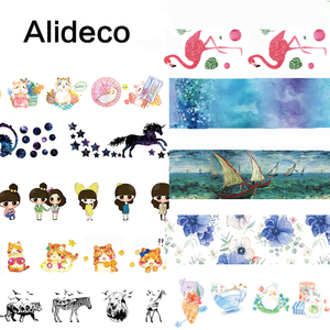 Alideco手账胶带纸创意原创 和纸胶带 DIY 相册装饰 10m MT062