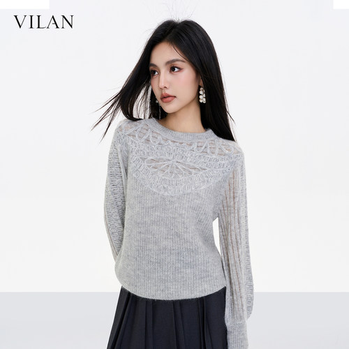 VILAN慧兰通勤针织衫女