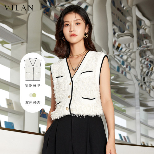 时尚无袖背心修身百搭上衣女装
