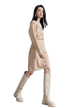 VILAN慧兰通勤针织连衣裙女
