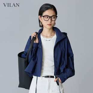 爆款 棒球服短款 慧兰早春穿搭外套防晒衣女2024新款 vilan 薄外套