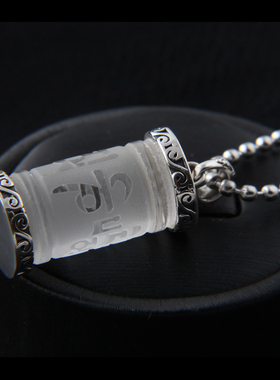 生日礼物刻字925纯银吊坠