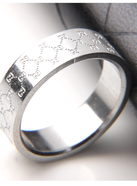 单身风十字架夸张理发师戒指环