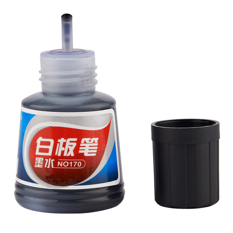 宝克 可擦白板笔墨水 白板笔补充液36ml 水性笔补充液红蓝黑三色