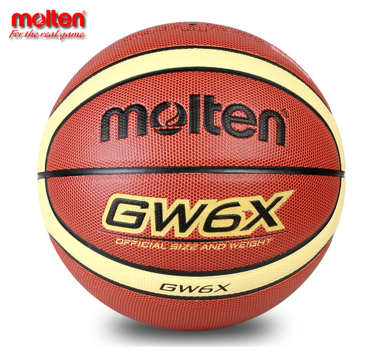 Molten摩腾篮球GW6X PU材质6号女子用球室内室外蓝球GW6